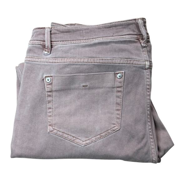 J.Jill Denim Authentic Fit Slim Ankle Women's 12 Pink Jeans Pants Cotton Blend - Picture 1 of 6